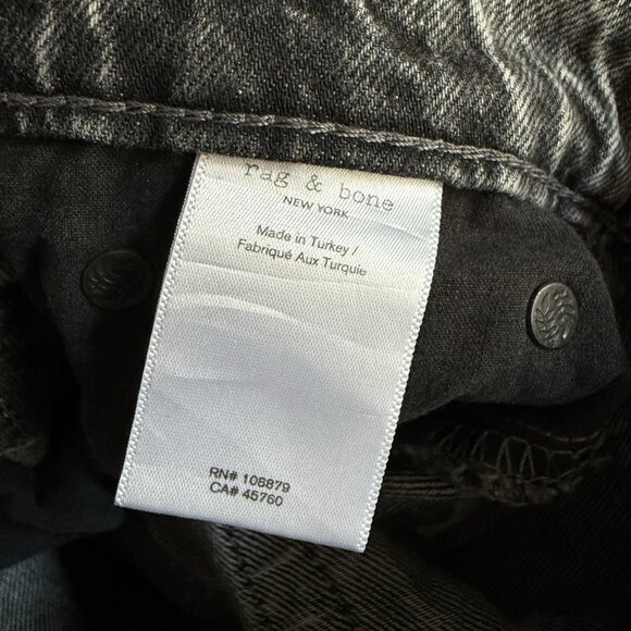 RAG & BONE Alex High Rise Straight-Harley Slim Fit Grey Jean Size 23 - Picture 8 of 12